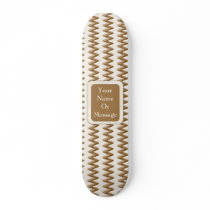 Zigzags - Milk Chocolate and White Chocolate Skate Board Deck