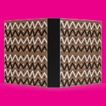Zigzags on Brown Vinyl Binders