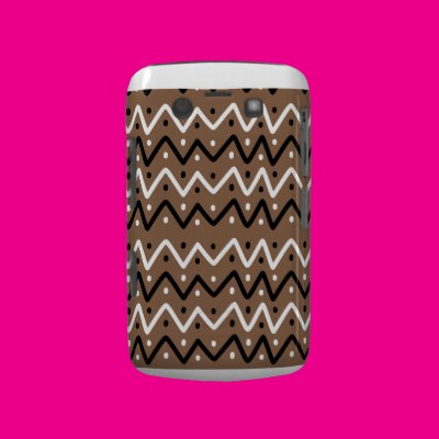 Zigzags on Brown Blackberry Bold Case Casemate_case Zigzags on Brown Blackberry Bold Case Casemate_case