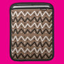Zigzags on Brown Sleeve For Ipads