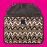 Zigzags on Brown Sleeve For Macbook Pro