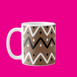 Zigzags on Brown Mugs