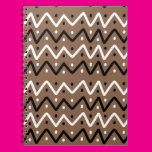 Zigzags on Brown Spiral Notebooks
