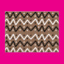 Zigzags on Brown Post Card