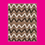 Zigzags on Brown Post Card