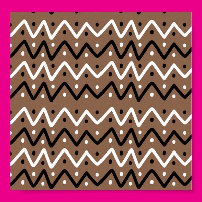 Zigzags on Brown Print Zazzle_print Zigzags on Brown Print Zazzle_print