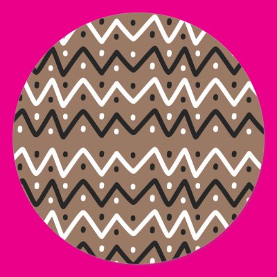 Zigzags on Brown Stickers Zazzle_sticker