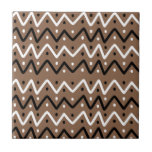 Zigzags on Brown Tiles