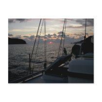 Zihuatanejo Sunset from Moira in anchorage postcards