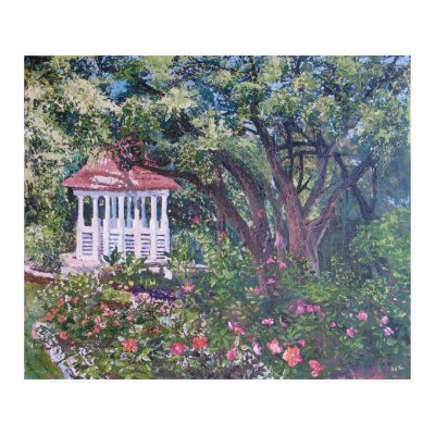 Zilker Park's Mabel Davis Rose Garden Poster by sledoux