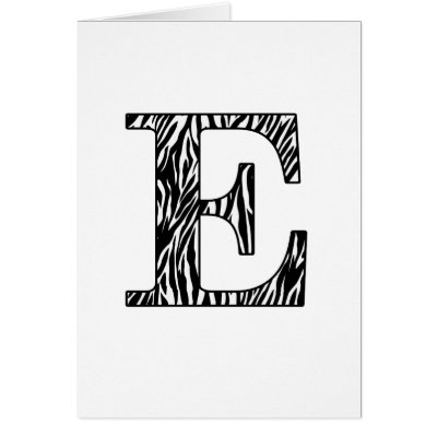 Zebracard on Perfect Gift For Zebra Lovers  The Alphabet Of Your Choice Is Filled