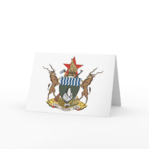 Zimbabwe Coat of Arms Greeting Card by FlagTshirts Zimbabwe Coat of Arms Greeting Card