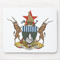 Zimbabwe Coat of Arms Mousepad