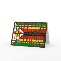Zimbabwe Flag Birthday Card