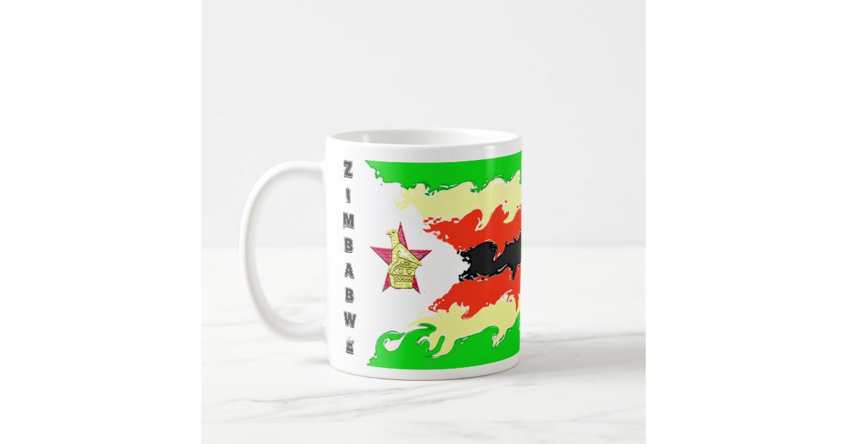 Zimbabwe flag coffee mug Zazzle