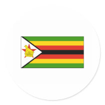 Zimbabwe FLAG International Sticker