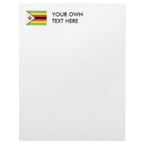 Zimbabwe Flag Custom Letterhead