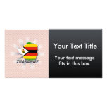 Zimbabwe Flag Map 2.0 photo cards