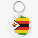 Zimbabwe flag map keychains by FlagStore Zimbabwe flag map keychains
