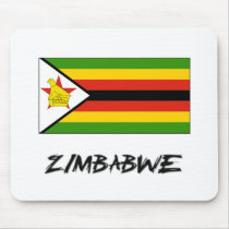 Zimbabwe Flag mousepads