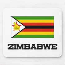 Zimbabwe Flag mousepads