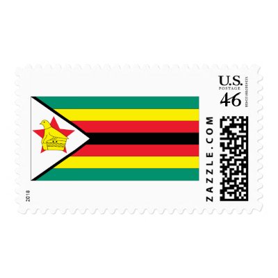 Zimbabwe Flag Stamps by worldflagtshirts