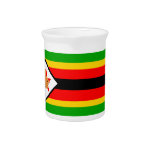 Zimbabwe Flag Set Pitcher