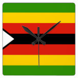 Zimbabwe Flag wall clocks