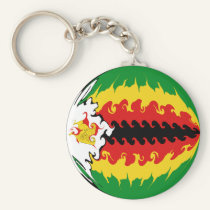 Zimbabwe Gnarly Flag keychains
