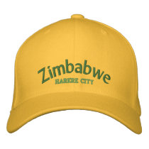 Zimbabwe, HAT embroidered hats