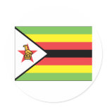 Zimbabwe Round Stickers