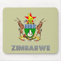 Zimbabwean Emblem mousepads