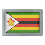 Zimbabwean Flag belt buckles