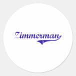 Zimmerman Last Name Classic Style Stickers
