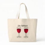 ZIN SISTERS TWIN WINE GLASS PRINT by jill Bags
