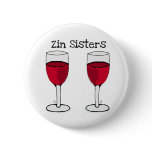 ZIN SISTERS TWIN WINE GLASS PRINT by jill buttons