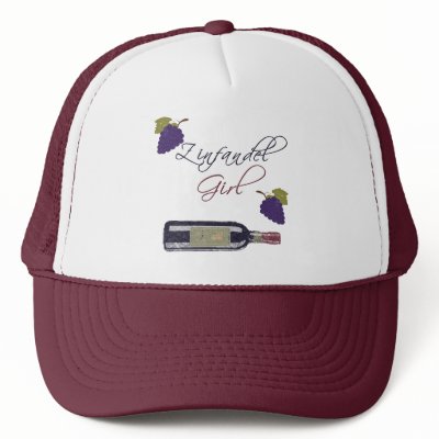 Zinfandel Girl Mesh Hat by biscottimafia