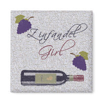 Zinfandel Girl magnets by biscottimafia Zinfandel Girl magnets