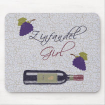 Zinfandel Girl Mouse Pad