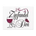 Zinfandel Wine Diva postcards