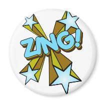 Zing, Zap, Pow!!! magnets