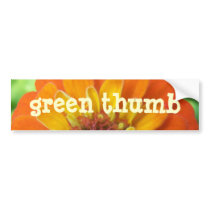 Zinnia, Green-Thumb bumper stickers
