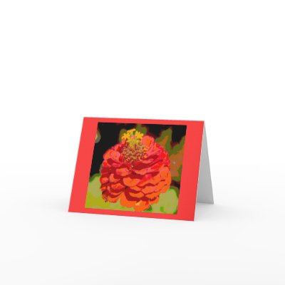 Zinnia Notecard by alyciakeating