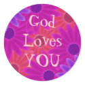 zinniadigicollage, God LovesYOU stickers
