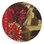 Zinnias Sticker Zinnias Sticker