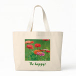Zinnias tote bag ~ Be happy!