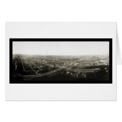 Zion City, Illinois Aerial View Photo 1904 Cards by lc_panoramicphotos