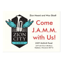 Zion City J.A.M.M. Card business cards