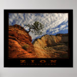 Zion Lone Tree Poster posters