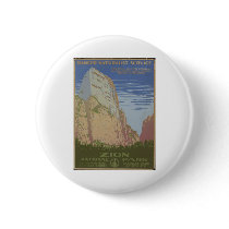 Zion National Park 1938 Springdale Utah Button